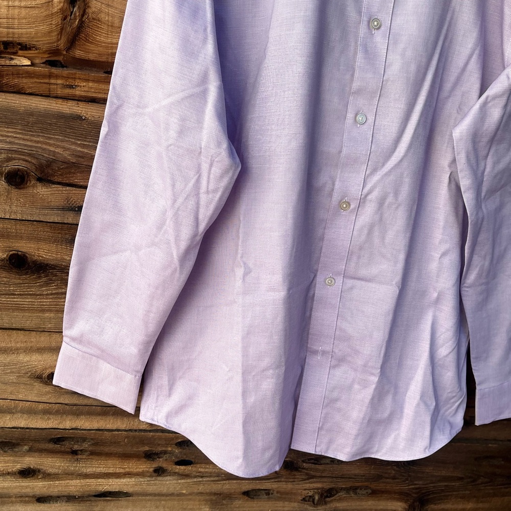 BANANA REPUBLIC | Men's Lavender Classic Button-Down Shirt 15-15.5 33-34 - Picture 4 of 5